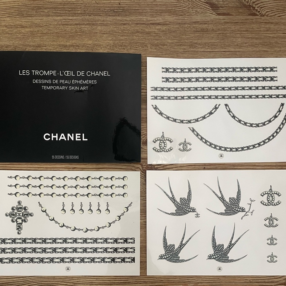 Chanel Temporary Tattoos - perfect condition